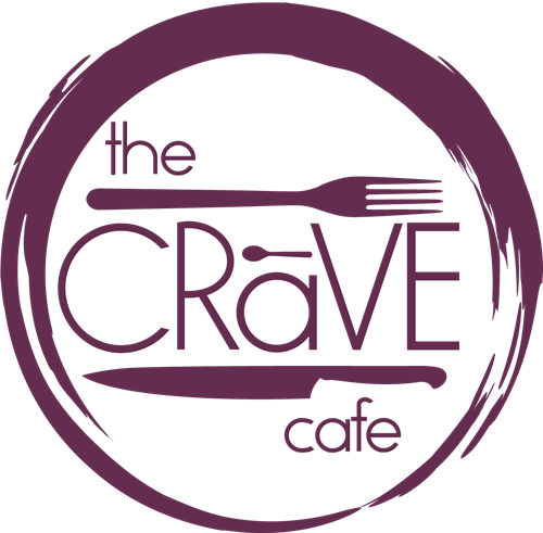 The Crave Cafe logo design for the gene Burton academy culinary courses. 